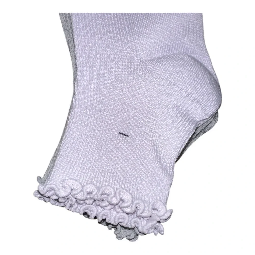 Steve Madden Butterfly Ruffle Womens Crew‎ Socks, Size 5-10